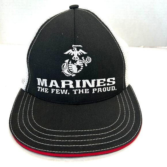 U. S. Marines "The Few The Proud" Trucker Cap Adjustable Snap Back - Picture 1 of 8